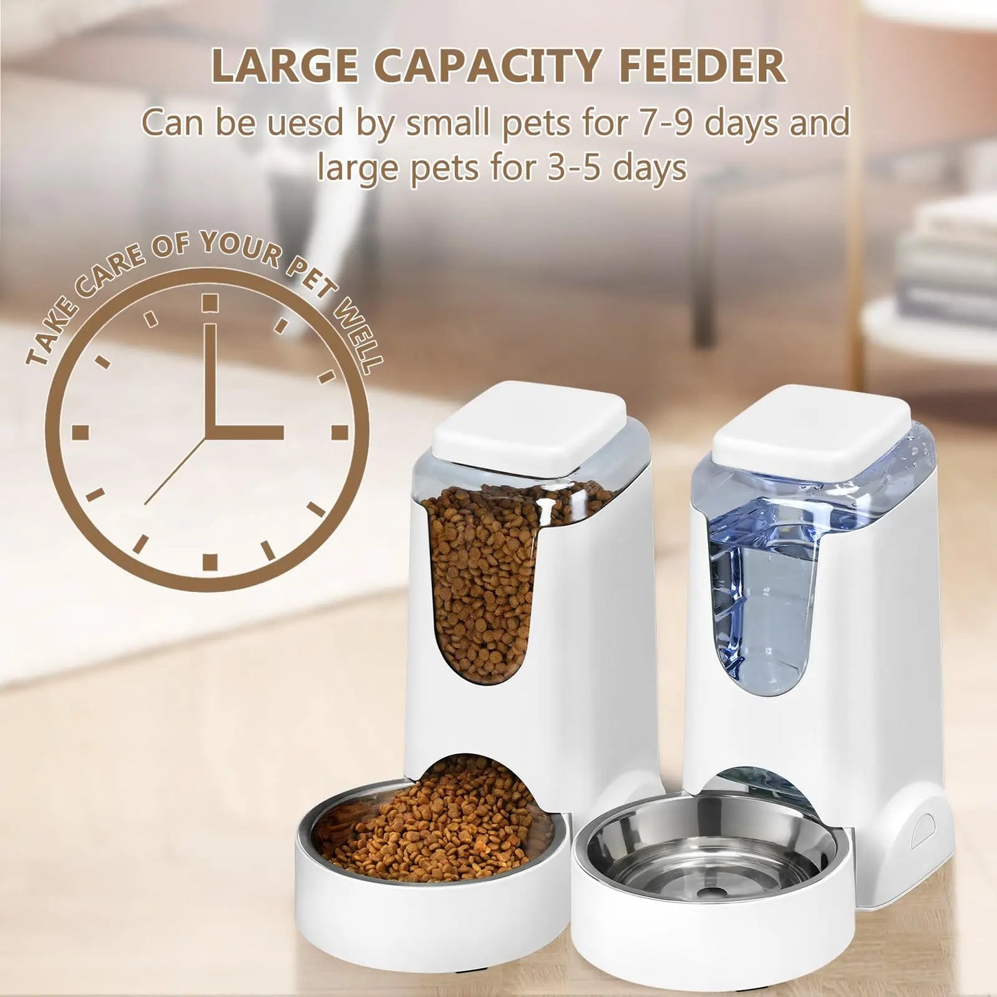 Automatic Cat Feeder and Water Dispenser